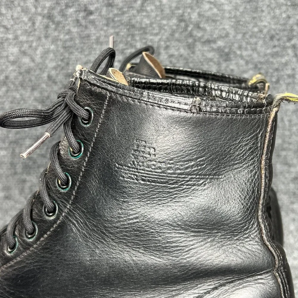 Dr.‎ Martens 1460 Ben Boots Mens Sz 10 Black Smooth Leather Made In England Lace